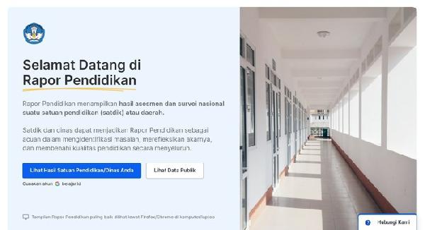 Laporan Hasil Pendidikan Jadi Acuan untuk Susun Rencana Pendidikan Berbasis Data