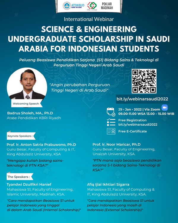 PPMI Ajak Pelajar Indonesia Raih Beasiswa di PTN Arab Saudi
